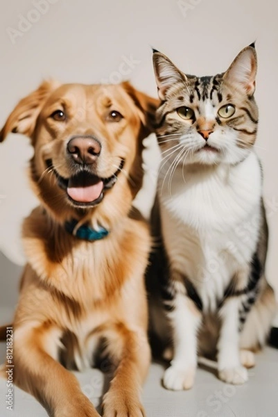 Obraz cat and dog