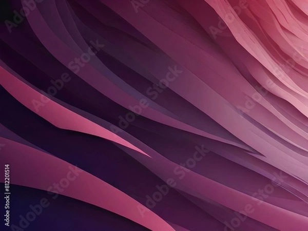 Fototapeta Modern pink gradient diagonal wave lines on purple 