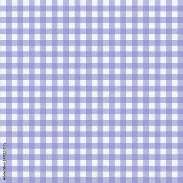 Fototapeta Gingham pattern seamless Plaid repeat in peach and white. Design for print, tartan, gift wrap, textiles, checkered background for tablecloth