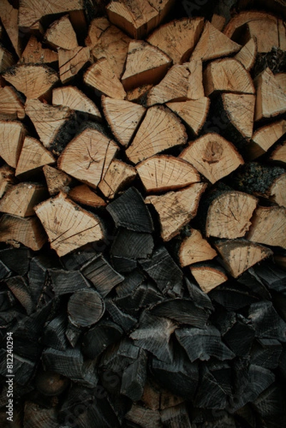 Obraz stack of firewood