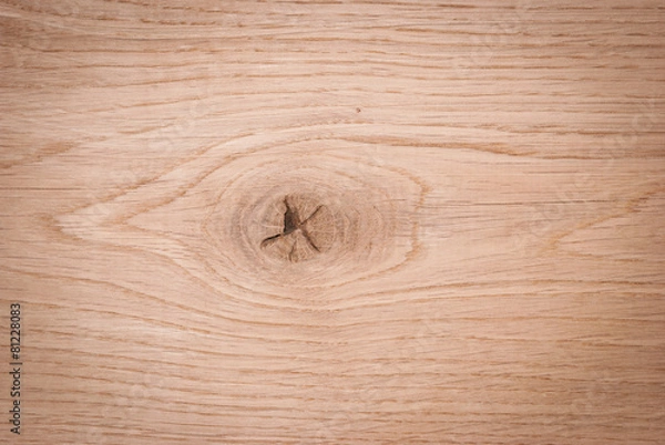 Obraz A wooden background with a knag