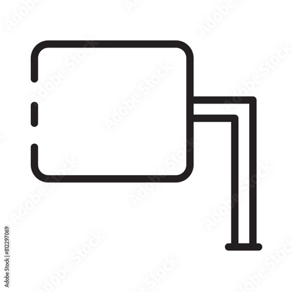 Fototapeta Car Engine Machine Line Icon