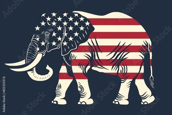 Obraz The elephant is the symbol of the Republican Party