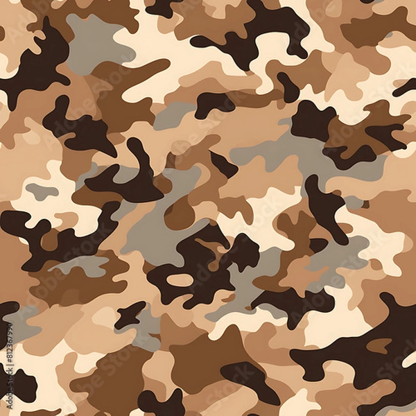 Fototapeta Camouflage digital art seamless pattern, the design for apply a variety of graphic works