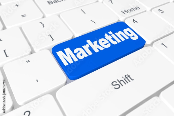 Fototapeta Button "Marketing" on keyboard