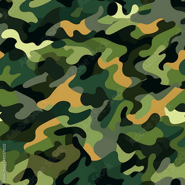 Fototapeta Camouflage digital art seamless pattern, the design for apply a variety of graphic works