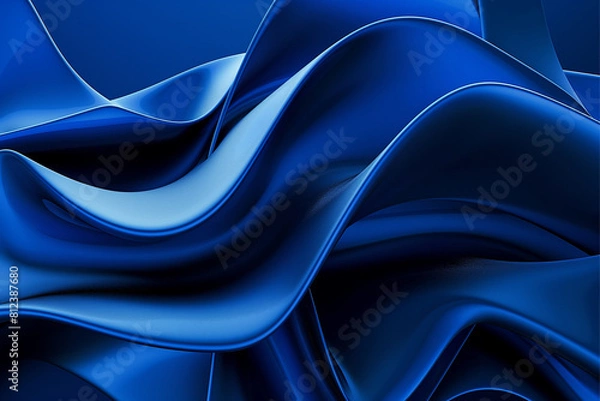 Fototapeta 3D effect modern style awesome blue abstract creative background design