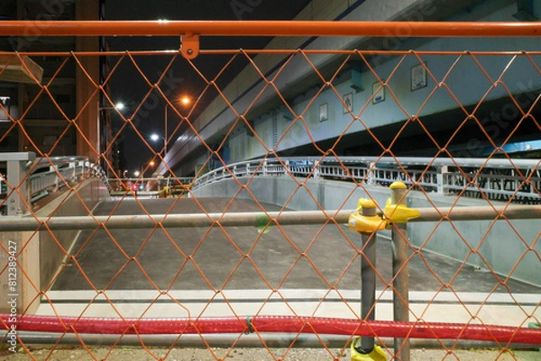 Fototapeta フェンス工事中