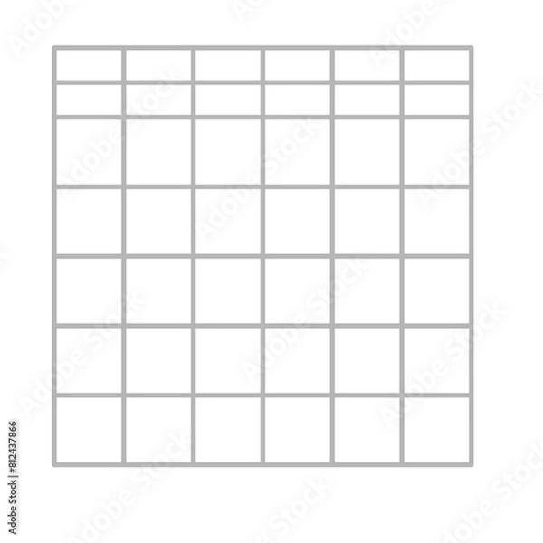 Obraz Simple stylized data table layout template