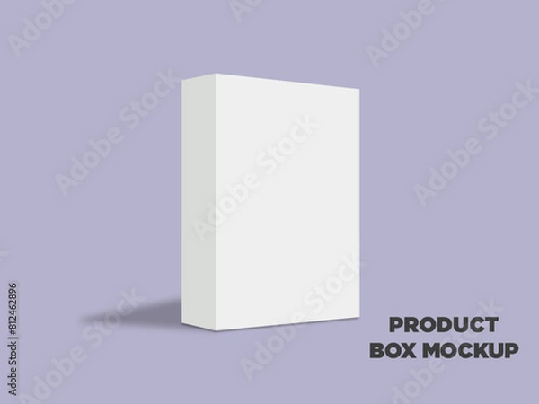 Obraz White product folding box mockup design