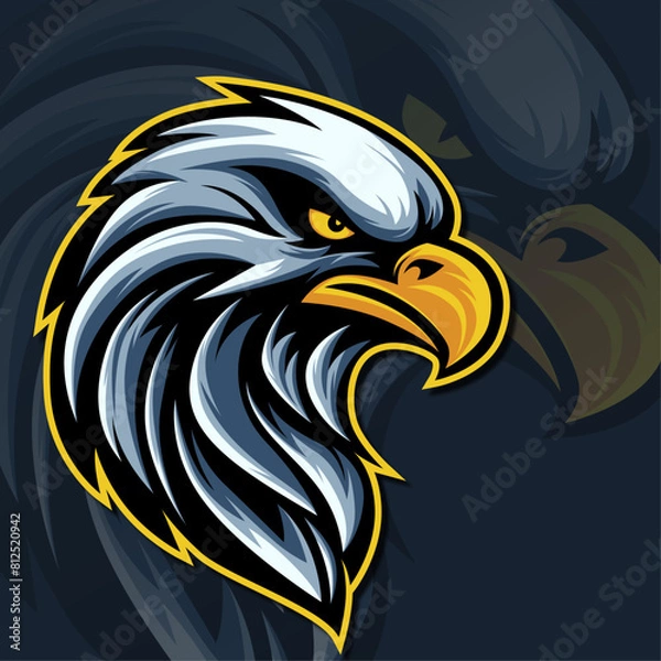 Obraz Eagle emblem logo design for esports