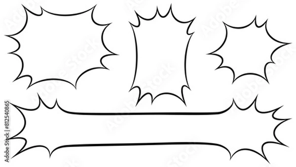 Obraz ふきだしパンクテロップベース