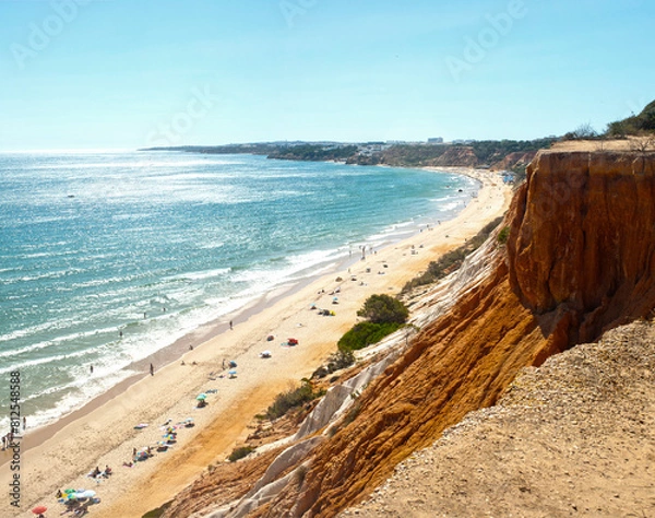 Fototapeta Falesia Beach from the top of the cliff