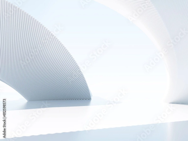 Fototapeta 3d rendering architectural background white background stone old texture wall conceptual background