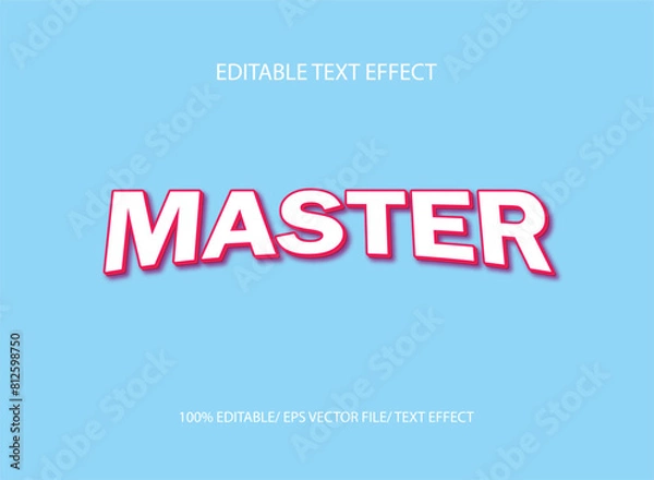 Fototapeta Master text effect