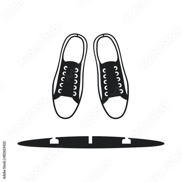 Fototapeta Sneakers Vector Icon