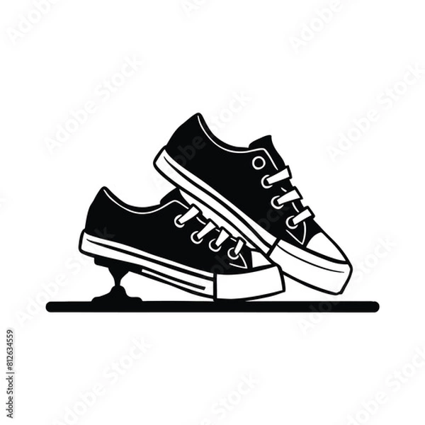 Fototapeta Sneakers Vector Icon
