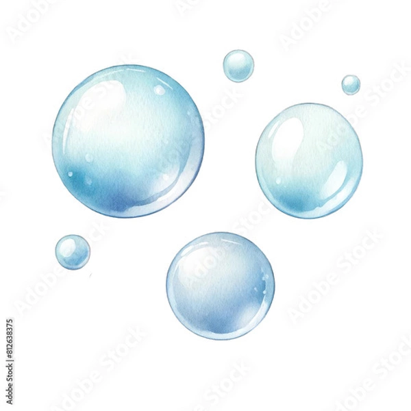Obraz watercolor bubbles