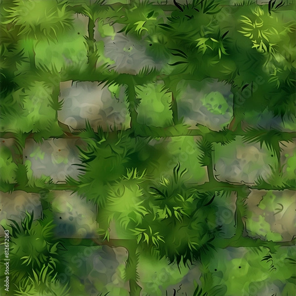 Obraz Game Tileset Assets for Digital Environments