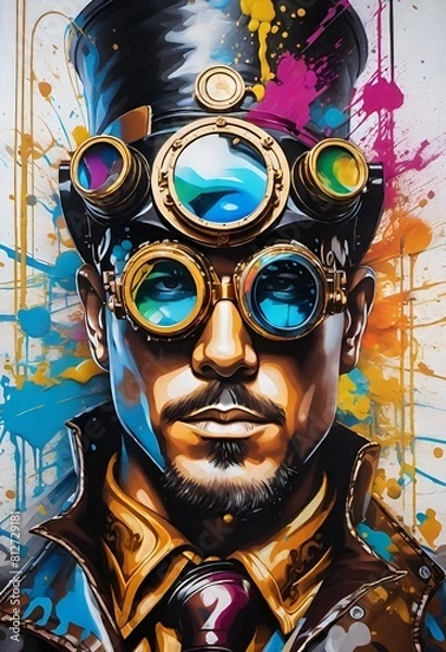 Obraz Steampunk man