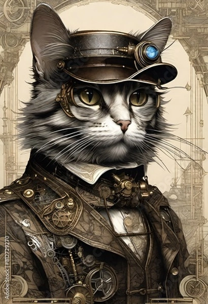 Obraz Steampunk cat
