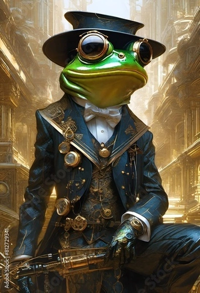 Obraz Human-like frog