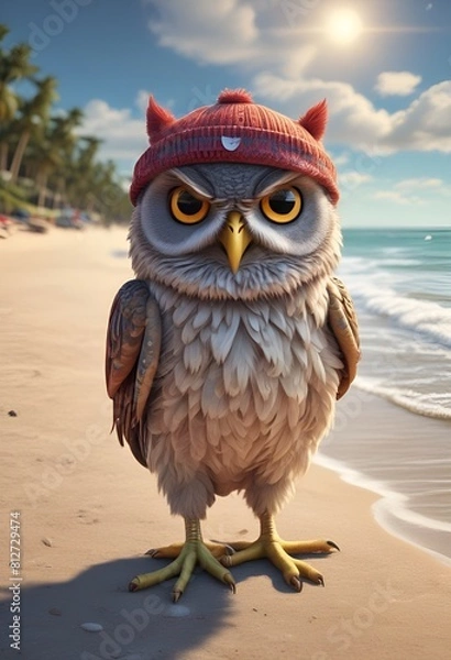 Obraz Angry owl
