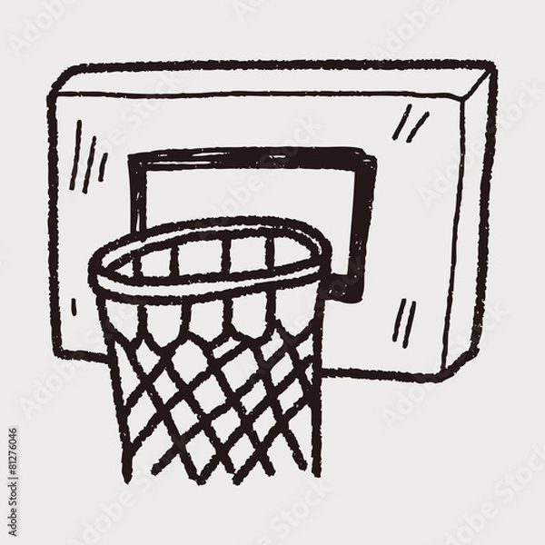 Obraz basketball doodle