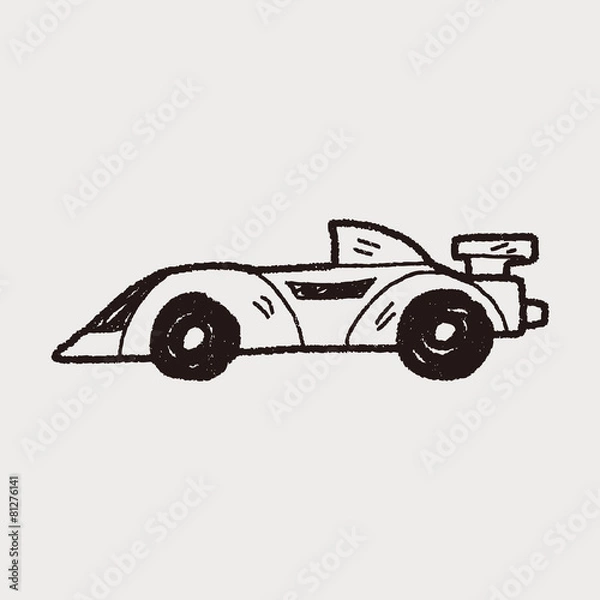 Obraz racing doodle