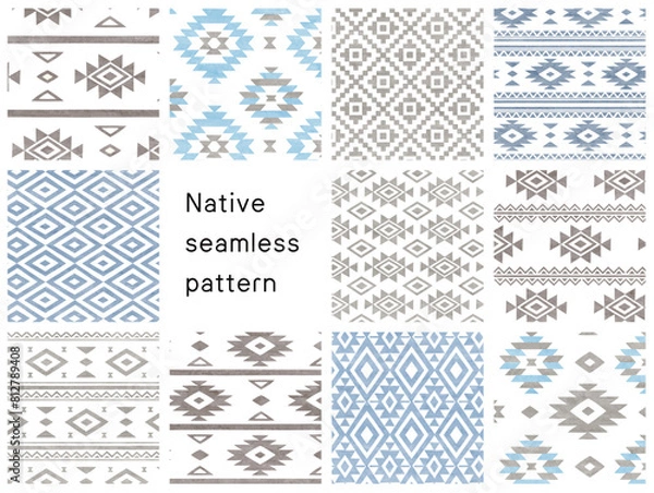 Fototapeta オルテガ　ネイティブ　南米　背景イラストセット