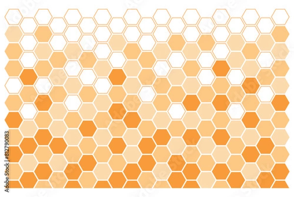 Fototapeta Honeycomb abstract artwork, beehive pattern for decoration, hive symbol for fabric design