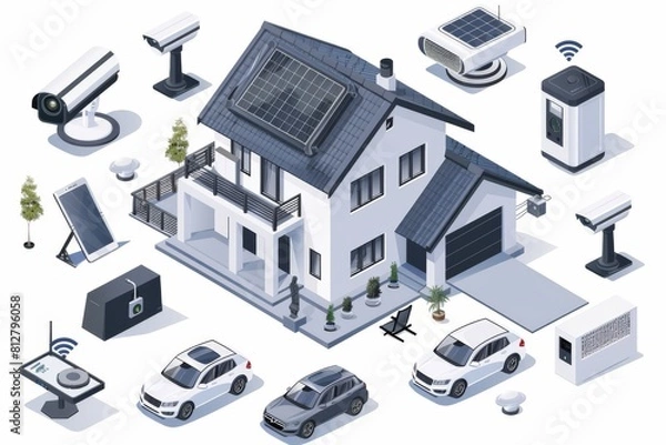 Obraz Network base strategies in camera protection enhance security, strengthening surveillance through monitored and optimized consistent internet connections.