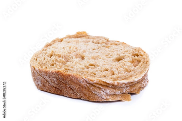 Fototapeta Bread on a white background.