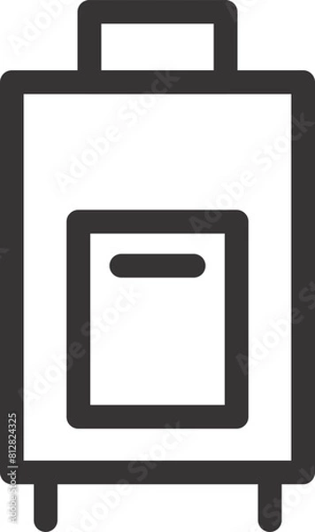 Obraz luggage bag icon 