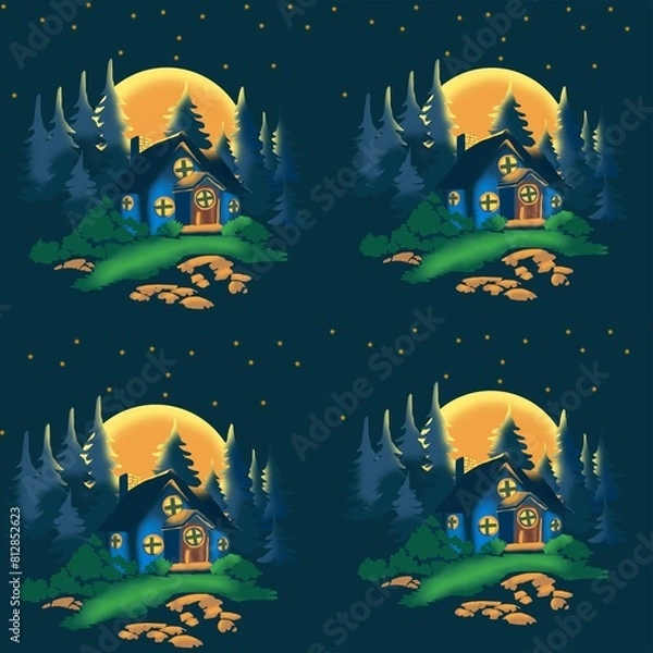 Obraz halloween night background