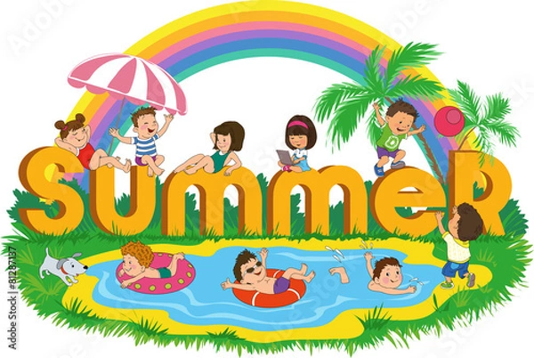 Fototapeta children_summer