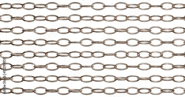 Fototapeta Repeating Metal Chain Pattern for Backgrounds and Textures
