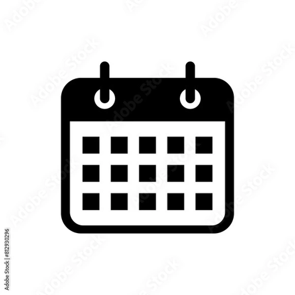 Fototapeta Calendar icon transparent background.