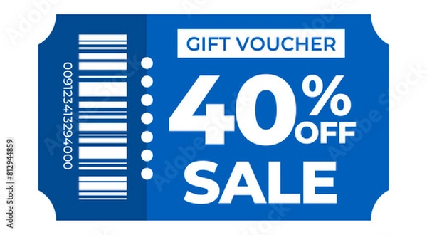 Fototapeta Gigt voucher 40% off