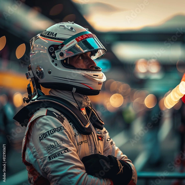 Obraz person on motorcycle