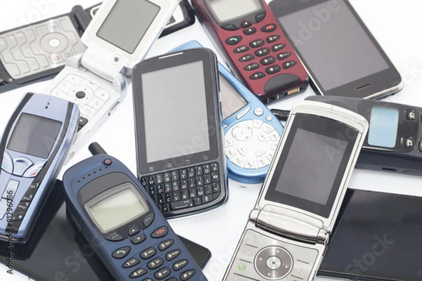 Obraz Telefonini di vecchia e di nuova generazione