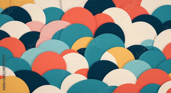 Fototapeta seamless pattern with colorful balloons