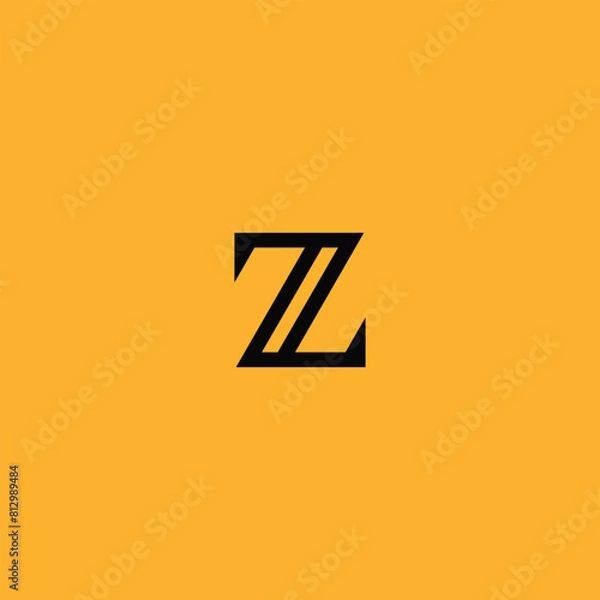 Fototapeta Abstract Letter Z modern logo icon design template vector 