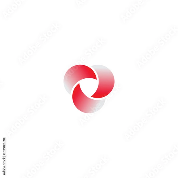 Fototapeta Abstract logo design modern shape circle curve vector