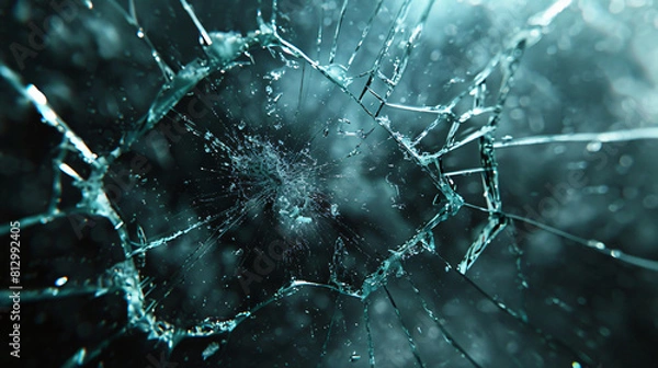 Fototapeta background with broken glass effect