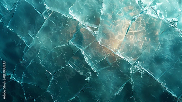 Fototapeta background with broken glass effect