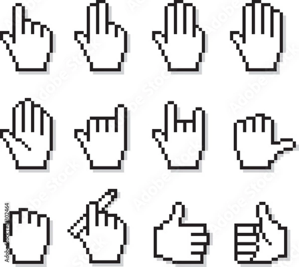 Obraz Pixel Hands 01