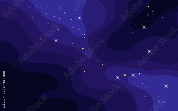 Obraz space vector cartoon galaxy background	