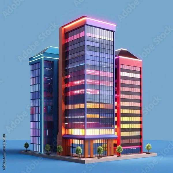 Obraz Midtown office buildings business