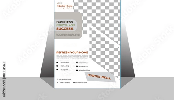 Obraz Real Estate Flyer Design template